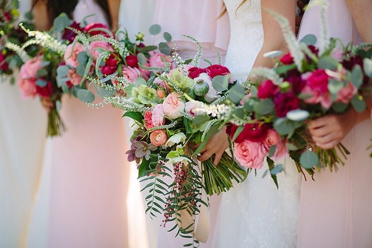 leo carrillo ranch wedding, joielala photography, flowers by plentyofpetals.com #plentyofpetals. bouquets with garden roses, dahlias and eucalyptus