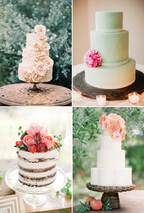 plenty of petals wedding cake