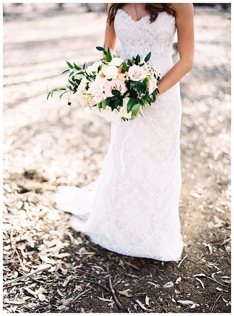 Bridal bouquet flowers by Plenty of Petals, a La Jolla wedding florist. Fine Art wedding Photography.