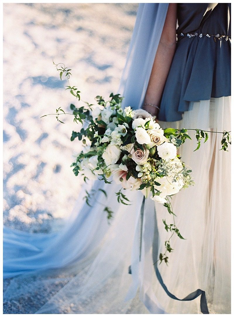 Beach wedding inspiration. Florist: plentyofpeatls.com. Film photography