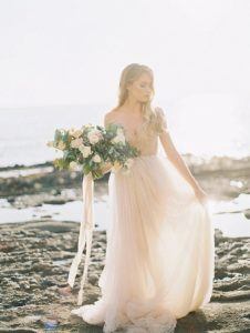 Southern California coastal wedding inspiration. Flowers: Plenty of Petals. Carmen Santorelli Photography.