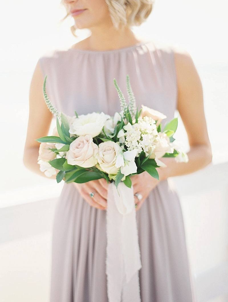 La Jolla wedding at the Darlington House. Bridesmaid Bouquet: Plenty of Petals, La Jolla wedding florist. Carmen Santorelli Photography