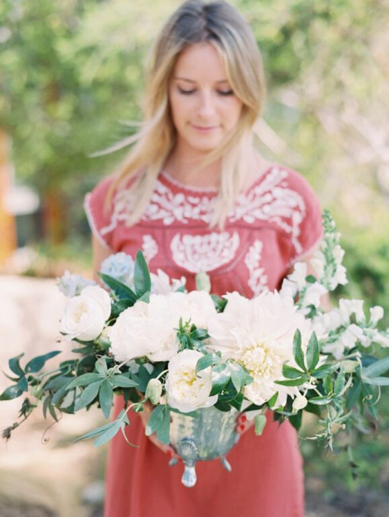 San Diego wedding florist - Kasia from Plenty of Petals. Lush Bridesmaid Bouquet