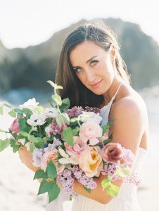 La Jolla beach wedding. Plenty of Petals florist