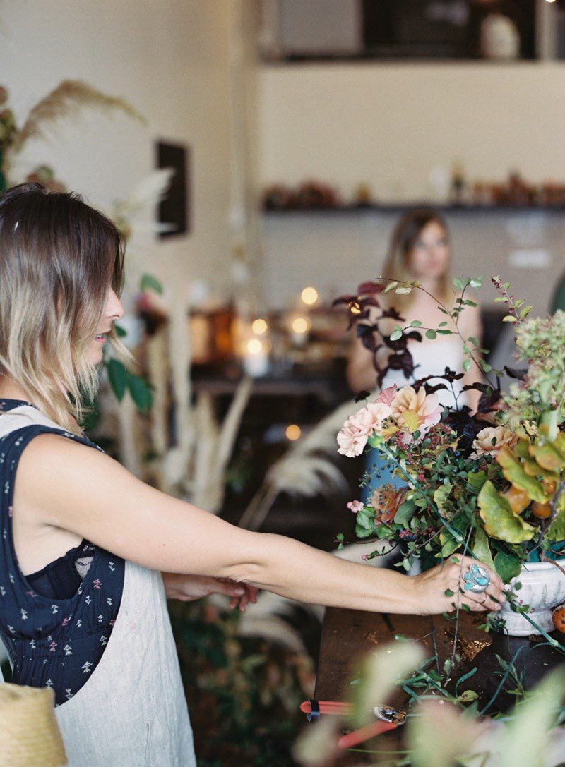 floral workshop San Diego from wedding florist plenty of petals and siren floral co. michael radford photography