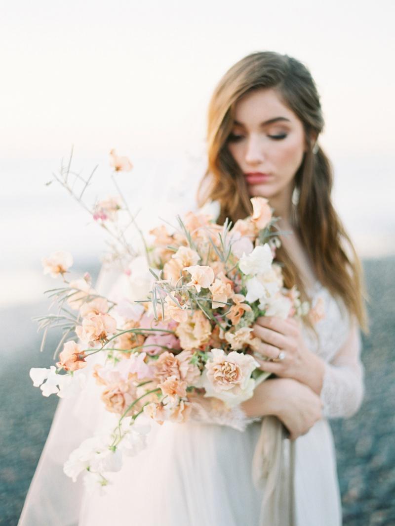 San Diego Beach summer wedding inspiration. jordan galindo photo. plenty of petals